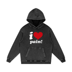 UNDEFEATED SNOW WASHED LOOSE COTTON HOODIE