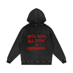 UNDEFEATED SNOW WASHED LOOSE COTTON HOODIE