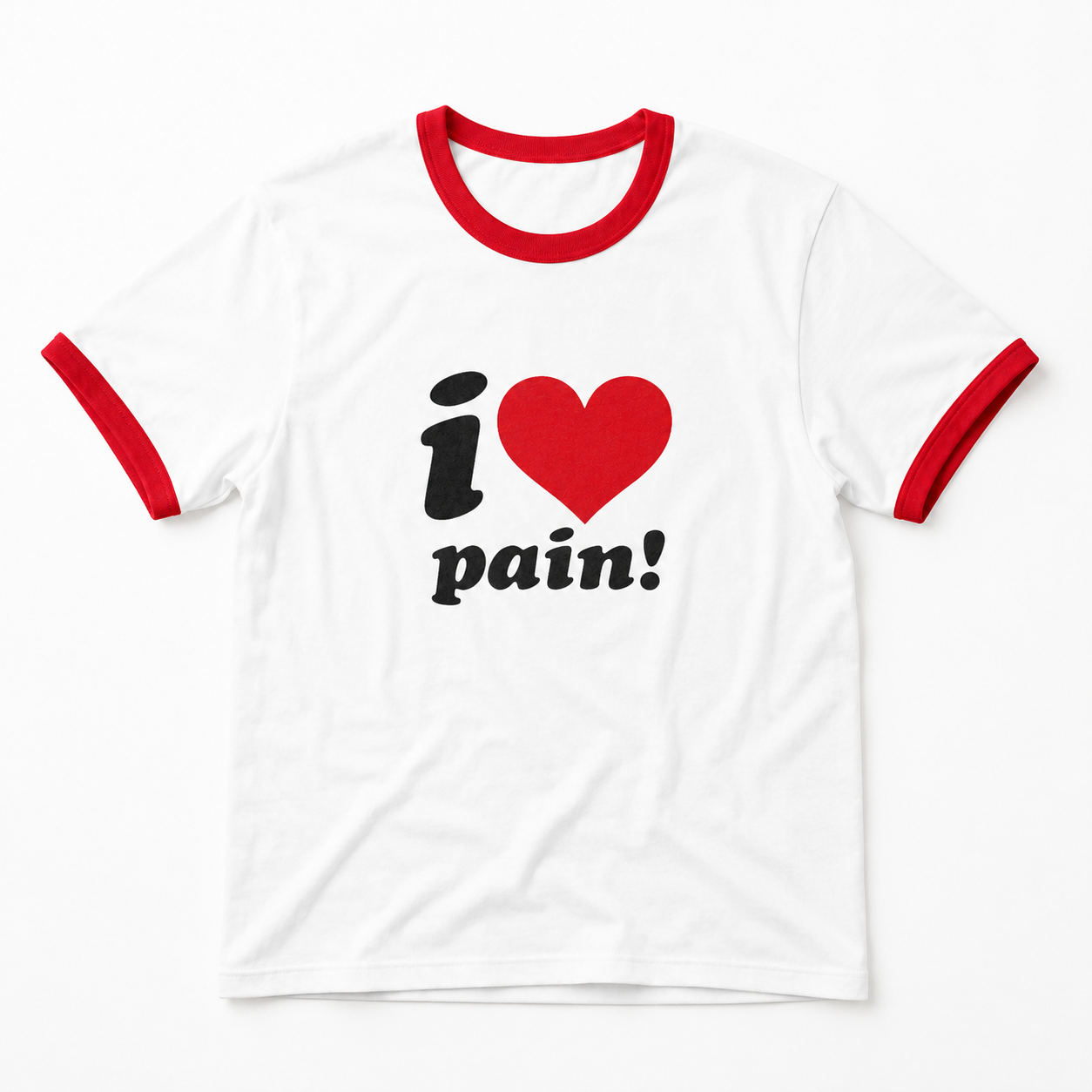 ILOVEPAIN (Premium White) Ringer Baby Tee