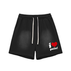 ILOVEPAIN SUN FADE COTTON SHORTS