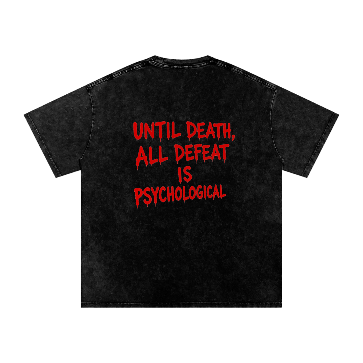 ILOVEPAIN (Undefeated) Snow Washed Oversized Cotton T-Shirt